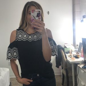 Loft cold shoulder blouse